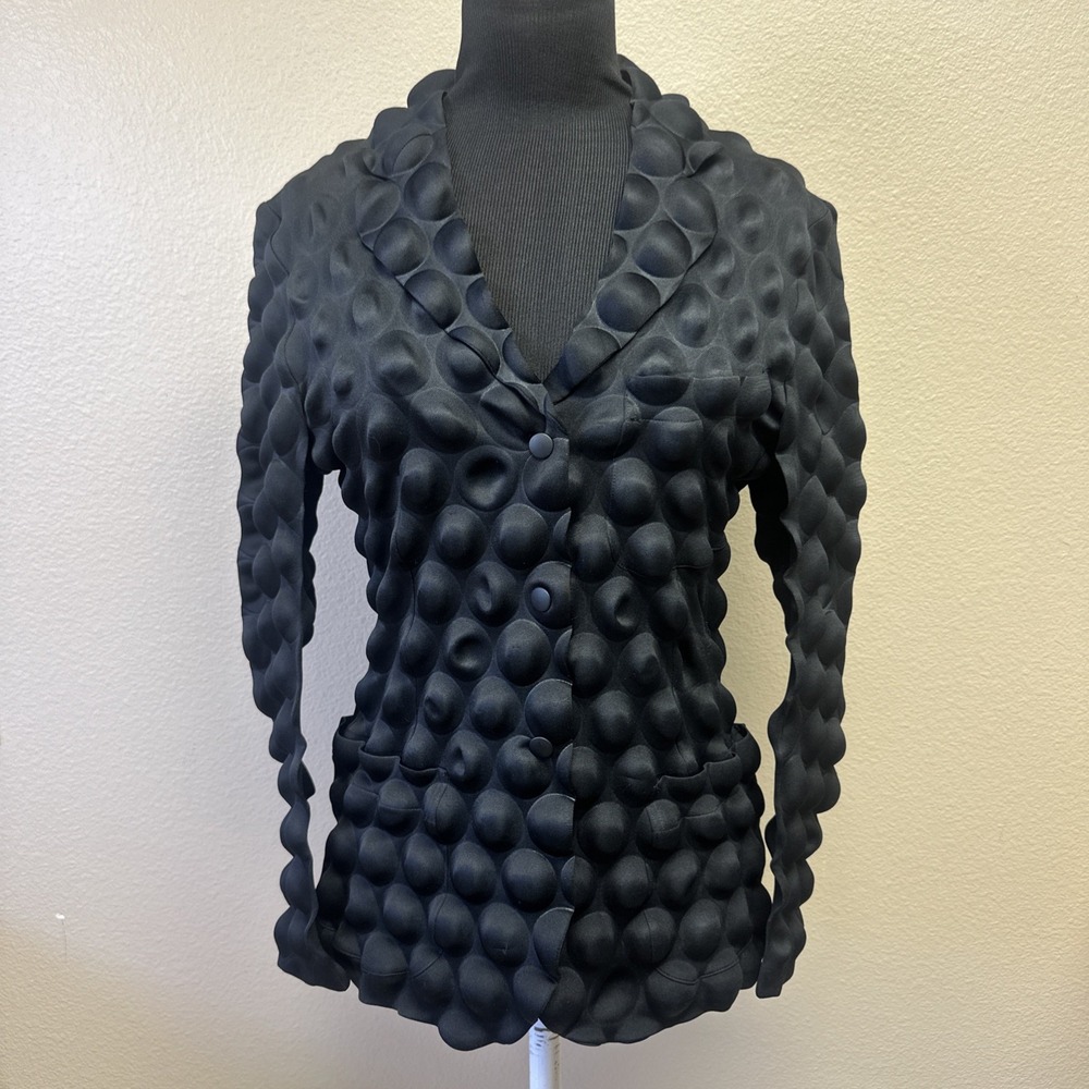 Vtg Designer Issey Miyake Egg Carton Snap Button Blazer Jacket F/W 2000 Rare EUC